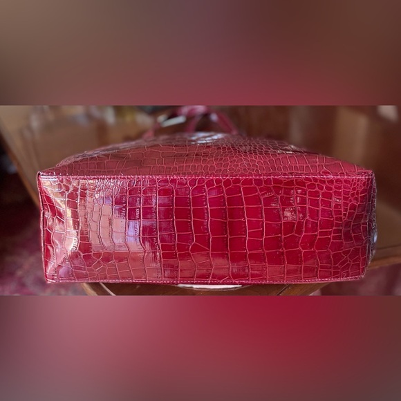 “NIEMAN MARCUS” BURGUNDY TOTE BAG  NWT - Picture 4 of 8